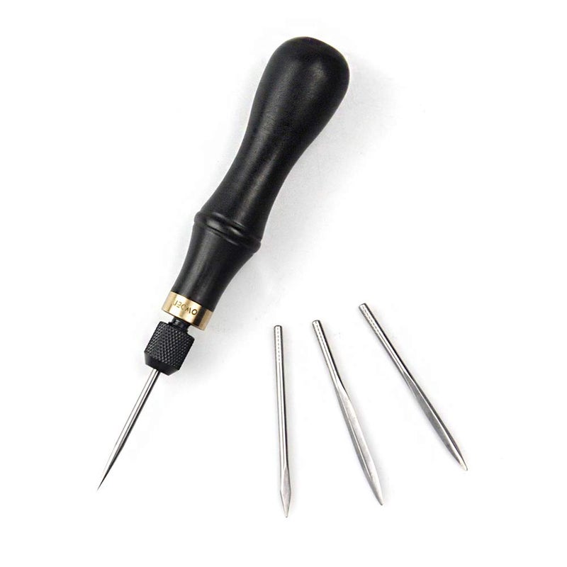 OWDEN Professional Leather Tool,4 in 1 awl Tool Set for leathercraft - Image 1